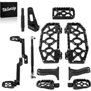 Floorboards MX Foot Boards for Harley Touring CVO Road King Street Road Electra Glide 2008-2026 (Black + Black）