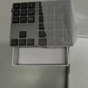 Bluetooth Number Pad, Lekvey Aluminum Rechargeable Wireless Numeric Keypad Slim 34-Keys External Numpad Keyboard Data Entry Compatible for Macbook, MacBook Air/Pro, iMac Windows Laptop Surface Pro Etc