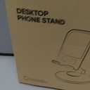 Lamicall Adjustable Phone Stand for Desk - 360 Rotating Foldable Cell Phone Holder Desktop Portable Cellphone Stand, Office Desk Accessories for iPhone 16 15 14 13 Pro Max, 4-10” Smartphones, iPad