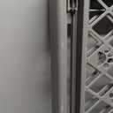 MYPET North States Paws Portable Pet Gate: 26-40" Wide. Pressure Mount. No Tools Needed. Made in USA, 23" Tall, Expandable, Durable Dog Gates for Doorways, Fieldstone Gray