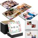 Xuhal 40 Pcs Sublimation Magnet Blanks 4 x 5 Inch Sublimation Blank Refrigerator Magnets Blanks with 20 Pcs Square Blanks 20 Pcs Fridge Magnets for Kitchen Microwave Oven Office Decor