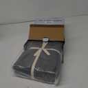 LBRO2M Cooling Bed Sheet 100% Viscose Derived from Bamboo Sheet Set Queen Size 6 Piece,16" Deep Pocket, 1800 TC Sheet Super Soft Silky Smooth,Breathable Cool (Queen Dark Gray)