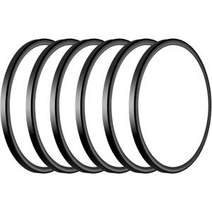 WKONCLDY 6Pack 3200lm LED Flush Mount Ceiling Light, Super Slim 12 inch LED Ceiling Light, 5000K LED Ceiling Light for Bedroom, Living Room, Dining Room (Black, Six Pack)