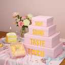 Kolldenn 5 Senses Gift Boxes for Him Her Five Senses Gift Bags Nesting Gifts Box with Lid for Valentine's Day Wedding Anniversary Birthday Party Decor for Husband Boyfriend 5.1'' to 13.8''(Pink)