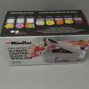 Mueller Pro-Series All-in-One, 12 Blade Mandoline Slicer for Kitchen, Food Chopper, Vegetable Slicer and Spiralizer, Cutter, Dicer, Grater, Kitchen Gadgets Sets with Container, White Sand/Gray