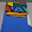 72x43inch Fabric Birthday Video Game Backdrop Super Adventure Photography Background Cartoon Gold Coin Party Decorations Photo Banner Props (Blue)