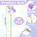 5 Bouquets Purple Ranunculus Artificial Flowers, 30 Pcs Silk Mini Faux Ranunculus Bouquet for Wedding, Bridal Shower, Centerpieces, and DIY Decorations