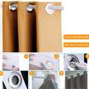 12 Pcs Stainless Curtain Grommets, Inner Diameter 1-9/16 inch (40mm-75mm) Stainless Metal Curtain Eyelet Rings Silence Roman Ring Eyelet for Curtains Drape (Silver, 12-Pack)