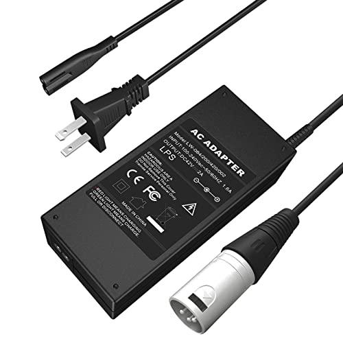 36V Electric Bike Charger 42V2A Out Put Lithium Battery Charger 10 Series Male 3-Pin XLR Socket/Connector