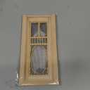 1:12 Mini Dollhouse Furniture Model, Doll House Screen Door Birch for DIY Dollhouse Doors