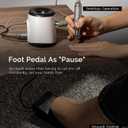 MelodySusie Multifunctional Desktop Cordless Nail Drill with Foot Pedal, SC320I 30000RPM E-File with Bit Holders & Elegant Design for Manicure Shaping & Gel Removal, Ideal for Nail Artists & Home Use