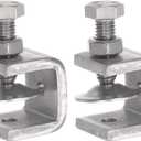 Stainless Steel C-Clamp with 20mm Wide Jaw Opening for Woodworking Welding Building Household Mount 4 Pcs