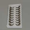 Brown Lashes Cat Eye Wispy Eyelashes Natural Look False Eyelashes Fox Eye Lash Dark Brown Wispy Mink Lashes Strips Natural Short Fake Eyelashes Dark Brown Lashes 9 Pairs by Zegaine