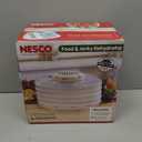NESCO FD-37 Food Dehydrator, For Snacks, Fruit, Beef Jerky,White/Clear, 4 Trays