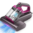 Mattress Vacuum Cleaner, 17Kpa 650W Bed Vacuum Cleaner, 273nm UV-C Light & Ultrasonic 145°F Heating, 80000 RPM/Min Brushroll Rotation, Wide Suction Port for Pillows Cribs Sofa, Black Corded