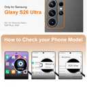Designed for Samsung Galaxy S26 Ultra Case,[Built-in Invisible Kickstand][Compatible with MagSafe][Military Grade Shockproof], Slim Translucent Matte Phone Case for Samsung S26 Ultra-DrakBlue