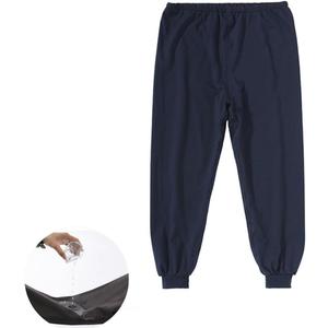 Waterproof Patient Care Trousers,Patient Care Underwear,Adjustable Incontinence Trousers,Reusable Adaptive Apparel for Bedridden,Elderly,Mobility Impaired (Long,Blue,M)