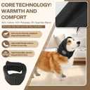 Dog Ear Muffs Dog Head Ear Warp Noise Protection (M-Head Circle(13.7"~18.9"), Black)