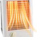 Upgraded Electric Wall Heater Complete Unit with Thermostat (Model: CSC151TW, Part: 67509), 5120 BTU, 120 Volt, 1500 Watt, White