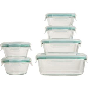 OXO Good Grips Smart Seal Airtight Container 12 Piece Glass Container Set