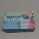 Soda Can Lids with Straw, 4-Pack Can Covers for Soda with Reusable BPA-Free, Spill-Proof & Airtight Seal, Easy to Use, Fits for S/M/L Sizes Cans for Soda, Beer, Juice, Seltzer