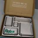 PlanetBox Rover Stainless Steel Bento Box Style Lunch Box for Kids with 5 Compartments  Durable, Dishwasher Safe and BPA-Free Food Container