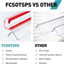 Wall Corner Protector,2PCS 48''(L) x1.58'' (W) Self Adhesive Corner Guard for Wall, Heavy Duty Clear Corner Protector Guard for Cabinet Doors, Edge Protector