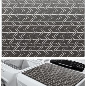 Teenyyou 1 Pcs 26" x 18" Dryer Top Protector Mat, Washer and Dryer Topper, Non Slip Waterproof Machine Cover Dust Proof Quick Drying Topper Pad for Laundry and Kitchen (Classical)
