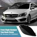 uxcell Front Right Bumper Tow Hook Cover for Mercedes-Benz CLA250 2014-2023 Base 2.0L L4 - Gas Front Bumper Tow Hook Eye Cap No.A1178850622 Black