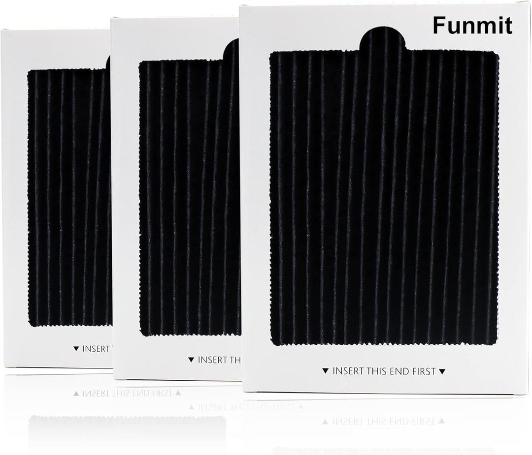 Funmit Refrigerator Air Filter Replacement Compatible with Frigidaire PAULTRA Pure Air Ultra and Electrolux EAFCBF Fridge Replace 242061001, 242047801, 242047804-3 Pack