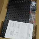 Pegboard Smith 48x24 inch Black Metal Pegboard Kit for Wall Organization with Hooks, Garage Storage Bins, and Utility Tool Board, Efficient Tool Organizer Peg Board