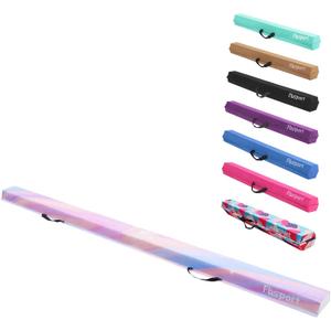 FBSPORT 8ft Balance Beam: Folding Floor Gymnastics Equipment for Kids Adults,Non Slip Rubber Base, Gymnastics Beam for Training, Practice, Physical Therapy and Professional Home Training