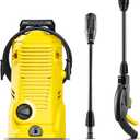 Krcher Pressure Washer K 1, Max 1.45 GPM, 1700 PSI, Trigger Spray Gun & Vario Power Spray Wand - for Cars, Bikes, Deck, Driveways, Siding, Patios (Yellow)
