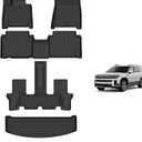 KELCSEECS All Weather Floor Mats & Cargo Liner for 2025 2024 Hyundai Santa Fe Hybrid Car Mats Trunk Liner Floor Liners Trunk Mat 2025 Santa Fe Hybrid Floor Mats Cargo Mat Black (2025-2024 Hybrid Floor Mats&Cargo Liner, Santa Fe Hybrid/Plug-in Hybrid)