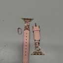 Leather Band Compatible with Apple Watch Bands 38/40/41/42/44/45/46/49mm Women, Slim Dressy Premium Leather Strap with Flower Bows Metal Buckle for iWatch Series 10 9 Ultra SE 8 7 6 5 4 3 2 1