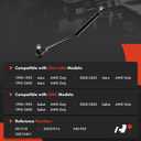 A-Premium Center Steering Drag Link, Compatible with Chevrolet Astro 1990-2005 & GMC Safari 1990-2005, AWD