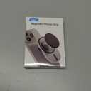 AUROX for MagSafe Phone Grip, Magnetic Phone Grips, Expandable Collapsible Mobile Phone Grip Stand Holder with Kickstand for Magsafe Stand Compatible for iPhone 17 16 15 14 13 Series,Transparent Black