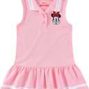 Disney Minnie Mouse Girls Collar Dress for Toddler and Big Kids (Pink, 2T)