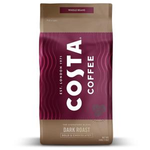 Costa Coffee Whole Bean Coffee, Signature Blend Dark Roast, 12oz each, Rainforest Alliance Certified (EXP 02/28/26)
