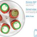 iDesign 14.5-Inch Lazy Susan Organizer - Large Lazy Susan Turntable for Cabinet or Pantry, Clear