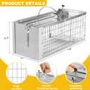 Squirrel Trap Live Animal Humane Cage Trap Catch Rats, Mice, Chipmunk, Weasel and Other Rodents for Indoor and Outdoor