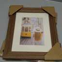 GraduationMall 8x10 Wooden Picture Frames,Display Photos 5x7 with Mat or 8x10 Without Mat,Real Glass,Wall or Tabletop Display,Rustic Brown Set of 2