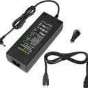 AC 100-240V to DC 12V 10A Power Supply Adapter Converter Transformer 12 Volt 10 Amp 120W with 5.5mm x 2.5mm /2.1mm DC Output Jack for 12V 5050 3528 LED Strip Light CCTV Cameras 3D Printer