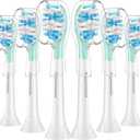 Aoremon Replacement Toothbrush Heads for Philips Sonicare C3 Premium Plaque Control HX9044/65 G3 Gum Care HX9054/65 W3 4100 5100 6100 7500 C1 C2 Flexcare Diamondclean Healthy White, 6 Count, White