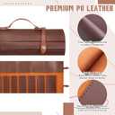 11 Slots Leather Chef Knife Roll Portable Chef Knife Case Sheath Holder Wrap Cooks & Culinary Tools Carrying Storage
