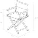 Casual Home 18" Director's Chair Honey Oak Frame with Wheat Canvas