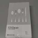 KINGSTONE 30 Piece Teardrop Silverware Set for 6, 18/10 Stainless Steel Flatware Set, Modern Design Cutlery Set for Home/Hotel/Wedding,Mirror Polished and Dishwasher Safe