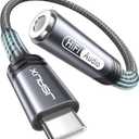 JSAUX USB Type C to 3.5mm Female Headphone Jack Adapter, USB C to Aux Audio Dongle Cable Cord Compatible with iPhone 17 Pro Max/16 Pro/15, Samsung Galaxy S24/S23/S22 Ultra, iPad Pro, Pixel 9/8 Grey