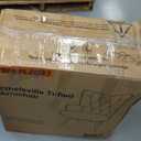 Furniliving PU Leather Accent Chair for Living Room, Upholstered Reading Chair with High Backrest, Tufted-Button Wingback Armchair for Bedroom, Dressing Room, Home Office, Brown (Set of 1)