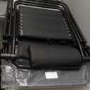 Sweetcrispy Zero Gravity Chairs, Set of 4 Portable Recliner Beach Camping Patio Outdoor Folding Lounge Chair with Cup Holder Trays and Adjustable Pillow for Poolside, Garden, Backyard, Lawn (Blue)